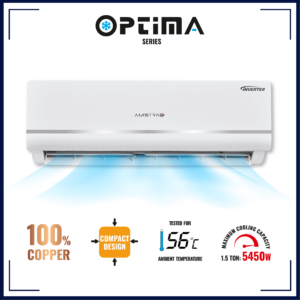 Amstrad Optima Series AC 1 Ton 3 Star Inverter Split Air Conditioner - AMSi1831