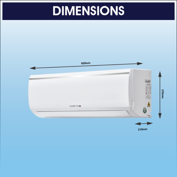 Amstrad Platino Series AC 1.0 Ton 3 Star Non-Inverter Split Air Conditioner – AMSF1334 - Image 3